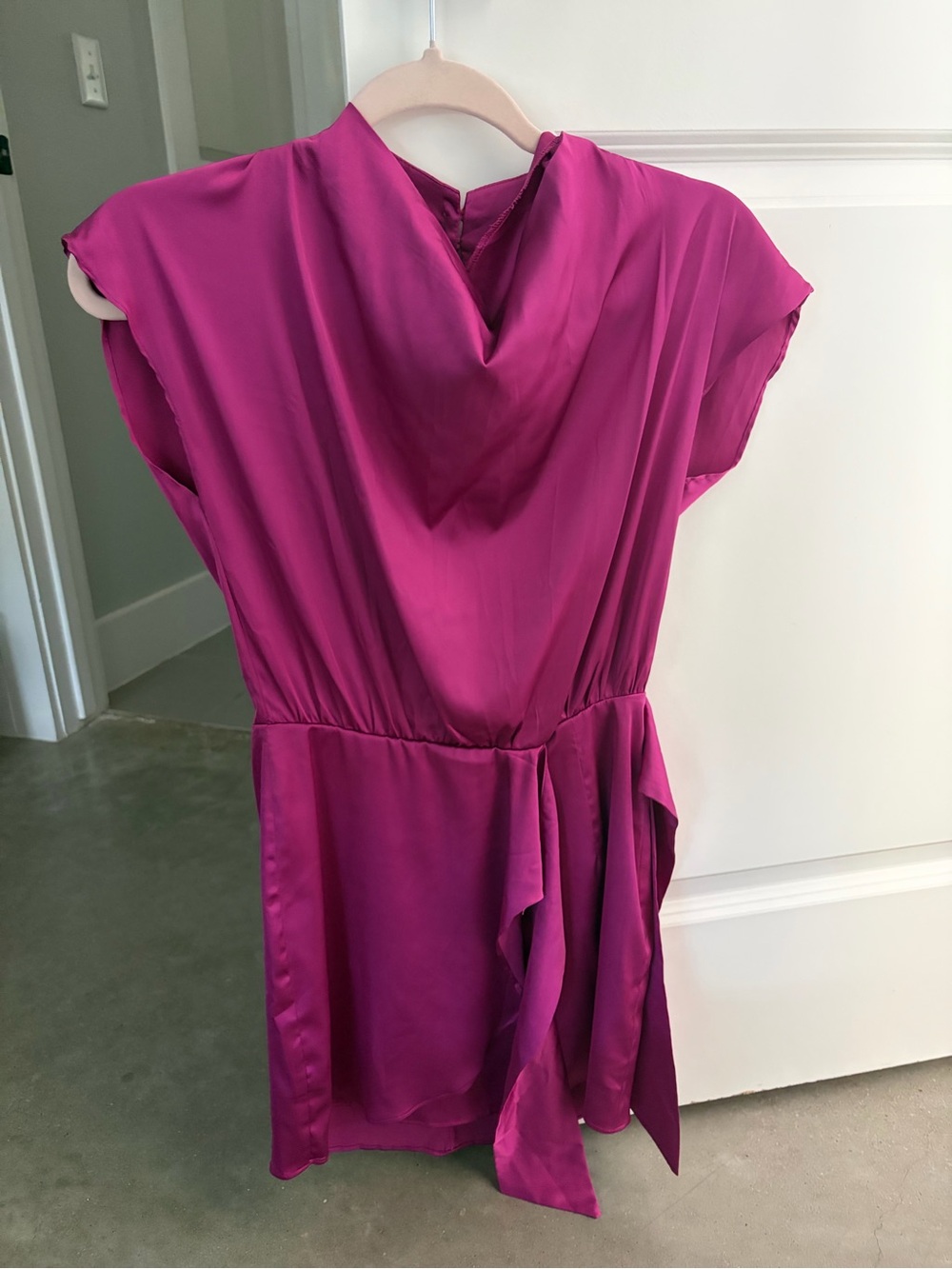 Heartloom Fuchsia Silk Mini Dress